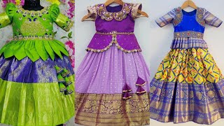 Latest Pattu Pavadai Designs For Girls  Pattu Langa Blouse Designs  Peplum Pattu Sattai Design2022 [upl. by Bentley71]