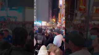 Belinda en Times Square NYC belinda mexico nyc viralvideo [upl. by Adnolor]