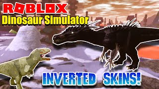 Roblox Dinosaur Simulator  INVERTED Skins amp Old Maps [upl. by Cordeelia]