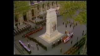 Remembrance Sunday at the Cenotaph 1991 [upl. by Son]