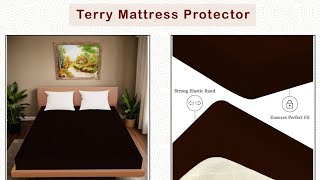 Mattress protector waterproof 🛍️🛒  mattress cover panipat bedsheets [upl. by Attena]