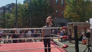 clip of Desmond troy vs jt kirk at the Dundas ontario cactus festival 2023 hamilton pro wrestling [upl. by Airemahs]