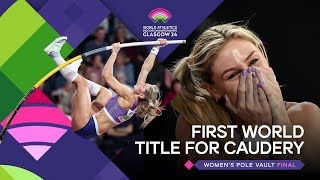 Molly Caudery flies to pole vault gold 🔥  World Indoor Championships Glasgow 24 [upl. by Sena]