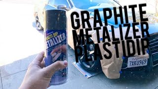 How to plastidip wheels with graphite metalizer [upl. by Lua]