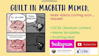 GCSE English Literature William Shakespeares Macbeth Guilt [upl. by Duwalt]