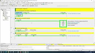 Semplice programma ladder per PLC Omron avviamento stella triangolo in ladder [upl. by Llertak]