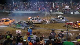 Demolition Derby Platte County Fair 2018  4 cylinder [upl. by Enner]