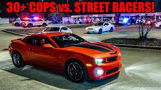 ENTIRE POLICE FORCE SHUTS DOWN WILD CAR MEET for BURNOUTS 30 COPS vs STREET RACERS [upl. by Adnoek436]