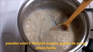 Cómo hacer PORRIDGE crema de avena [upl. by Adelaja]