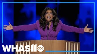 Oprah Winfrey joins Kamala Harris on final day of campaign [upl. by Nawj]