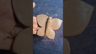 মাটির প্রজাপতি clay pottery shorts viralvideo shortsfeed butterfly ytshorts [upl. by Ellehcir965]