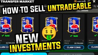 DO THIS 🤑 how to sell untradeable players in fc mobile  Investment tips fc mobile [upl. by Aihset487]