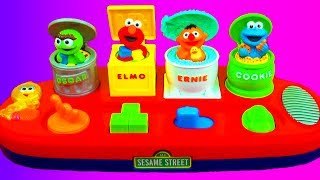 Cookie Monster Singing Pop Up Pals Toy Elmo Ernie Oscar The Muppets Interactive Sesame Street Toys [upl. by Middlesworth]