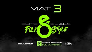 Mat 3  2024 Elite 8 Duals  Folkstyle [upl. by Wera495]