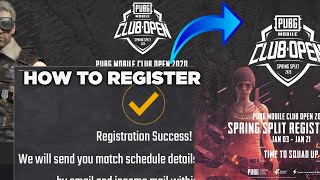 HOW TO REGISTER PMCO SPRING SPLIT 2020  PUBG Mobile  PMCO  JonSnow Gaming [upl. by Werbel88]