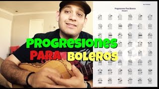 Como Tocar  Progresiones Armónicas Para Boleros  Con PDF Para Descargar [upl. by Neelsaj137]