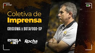 COLETIVA DE IMPRENSA  CRICIÚMA 3x0 BOTAFOGOSP  ESTRELA⭐BET [upl. by Levinson910]