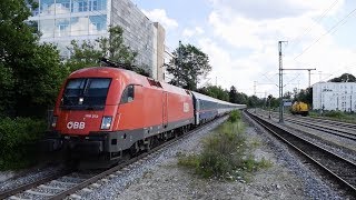 Mittersendling mit SBahn München ET 420 amp 423 • ÖBB Eurocity amp Railjet • Meridian amp BOB [upl. by Painter]