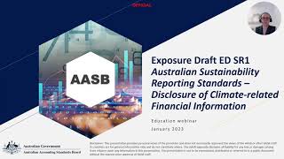 AASB Webinar Exposure Draft for Disclosure of Climaterelated Financial Information [upl. by Larena]