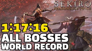 Sekiro All Bosses Speedrun in 11716 Former World Record [upl. by Sungam]