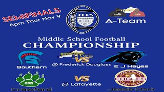 2023 FCPS Middle School Football A Team Semifinal Preview [upl. by Adraynek]