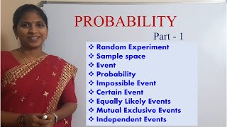 Probability  1  Basics  Sample Space  IMP for all competitive exams  eQuest by Surekha [upl. by Attayek]