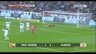 Real Madrid vs Almeria 42 5122009 Full Highlights and Goals Widescreen HQ [upl. by Aevin618]