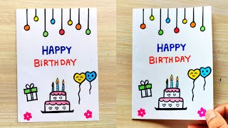 Handmade Birthday Card easy  How to make friend Birthday Card  Birthday special greeting card [upl. by Florie608]