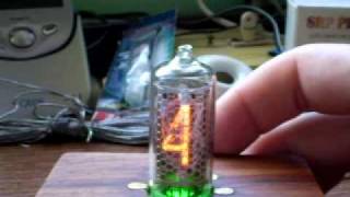 Single tube nixie clock  setting the time [upl. by Salisbury562]