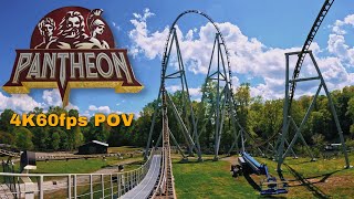 Busch Gardens Williamsburg Pantheon POV 4K60fps FrontRow [upl. by Villada]