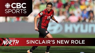 Christine Sinclairs new role for Canada at the World Cup  Soccer North [upl. by Kcirdled]