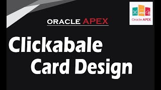 How to Make Clickable Card and Redirect to Another Page Oracle APEX [upl. by Lonnie]