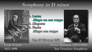 Franck Symphony in D minor Monteux amp SFS 1950 フランク 交響曲ニ短調 モントゥー [upl. by Gnok]