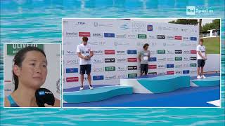 THOMAS CECCON premiazione 7 colli 2024 100 backstroke [upl. by Cornelia]