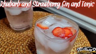 Rhubarb and Strawberry Gin and Tonic  Boodles Gin  Keto  Low Carb  Cooking With Thatown2 [upl. by Aztilay]