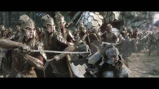 Dwarves and Elves charge on Orcs  The Battle of Five Armies [upl. by Bert275]