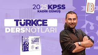 5 KPSS Türkçe  Sözcükte Yapı 2 İsim Çekim Ekleri  Kadir Gümüş  2025 [upl. by Wordoow734]