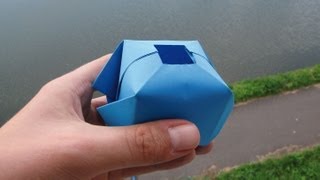 How to Make a Paper Water Bomb 💧💣  Fun Origami [upl. by Ruelu]