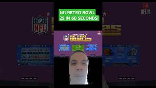 NFL Retro Bowl 25 In 60 Seconds shorts and nflretrobowl25 [upl. by Mansoor]