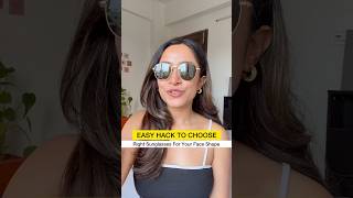 How To Choose The Right Sunglasses For Your Face Shape fashionhacks foryou stylehack sunglasses [upl. by Mw]