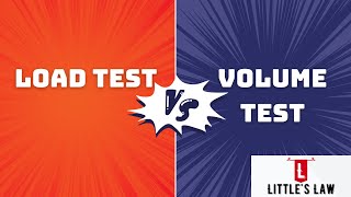 Load Testing Vs Volume Testing Explained loadtesting volumetesting littleslaw [upl. by Jovitah]