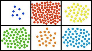 Baby Math Counting 1100 with Colorful Dots [upl. by Michella]