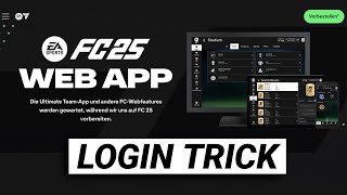 EA FC 25 Web App • Trick zum Einloggen ✅ Tutorial [upl. by Oirrad450]