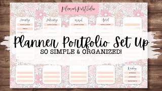 Set Up My 2024 Planner Portfolio with Me The Simplest Planner System Out There amp SO Organized 🤩 [upl. by Dohsar]