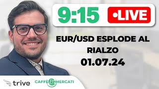 EURUSD ESPLODE al RIALZO Quali LIVELLI da MONITORARE [upl. by Atoked29]