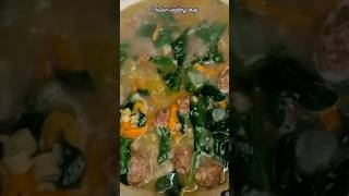 🍲✨ How to Make Italian Wedding Soup Easy Soup Recipe shorts SoupSeason cooking food recipe [upl. by Yerd]