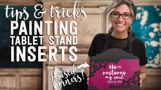 How to Add Wood Corner Embellishments to Stencil Projects  DIY Cookbook and Tablet Stand [upl. by Atiram]