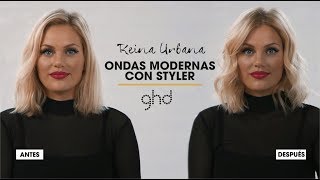 Cómo hacer ondas modernas con plancha  Tutorial ghd platinum [upl. by Dex]