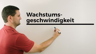 Wachstumsgeschwindigkeit am höchsten Was ist zu berechnen WEP oder HOP  Mathe by Daniel Jung [upl. by Tamsky834]