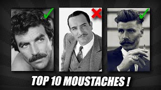 Les 10 styles de MOUSTACHES les plus populaires [upl. by Northrup]